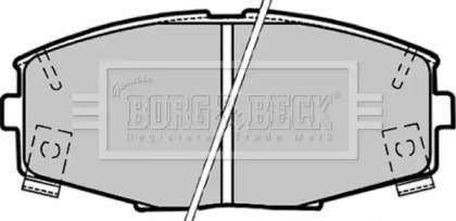 Комплект тормозных колодок BORG & BECK BBP1164