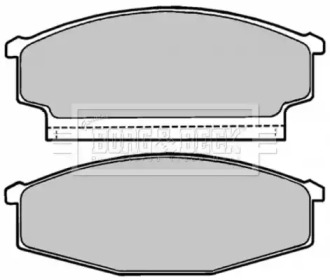 Комплект тормозных колодок BORG & BECK BBP1167