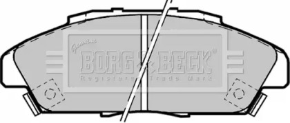 Комплект тормозных колодок BORG & BECK BBP1170