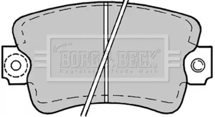 Комплект тормозных колодок BORG & BECK BBP1178