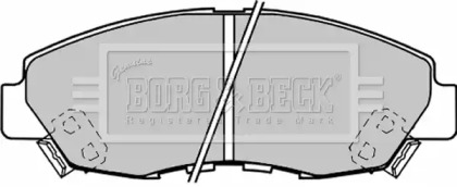 Комплект тормозных колодок BORG & BECK BBP1187