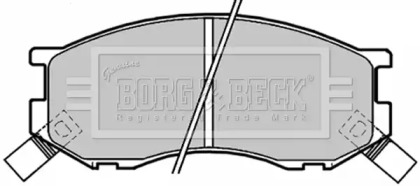 Комплект тормозных колодок BORG & BECK BBP1190