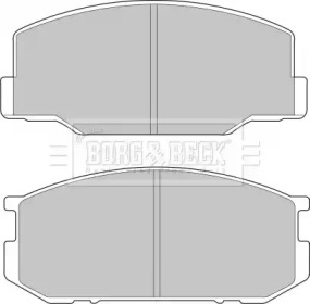 Комплект тормозных колодок BORG & BECK BBP1196