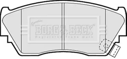 Комплект тормозных колодок BORG & BECK BBP1197