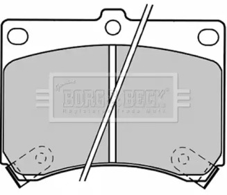 Комплект тормозных колодок BORG & BECK BBP1208