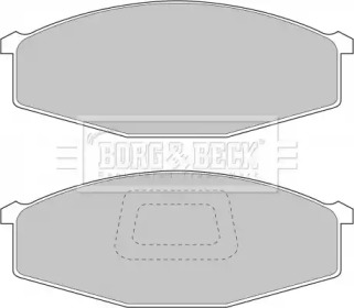 Комплект тормозных колодок BORG & BECK BBP1214