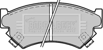 Комплект тормозных колодок BORG & BECK BBP1215