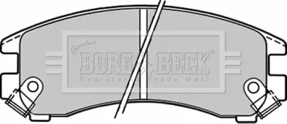 Комплект тормозных колодок BORG & BECK BBP1223