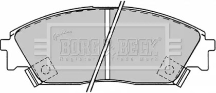 Комплект тормозных колодок BORG & BECK BBP1232