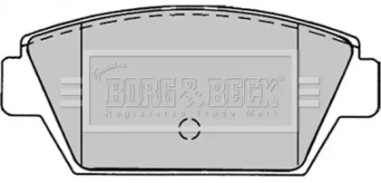 Комплект тормозных колодок BORG & BECK BBP1243