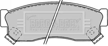 Комплект тормозных колодок BORG & BECK BBP1244