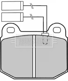 Комплект тормозных колодок BORG & BECK BBP1254