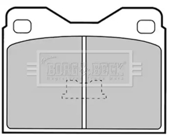 Комплект тормозных колодок BORG & BECK BBP1259