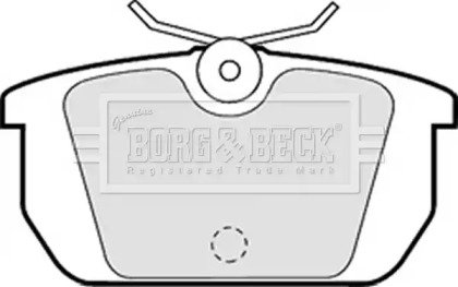 Комплект тормозных колодок BORG & BECK BBP1261