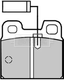 Комплект тормозных колодок BORG & BECK BBP1273