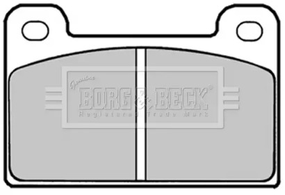 Комплект тормозных колодок BORG & BECK BBP1292