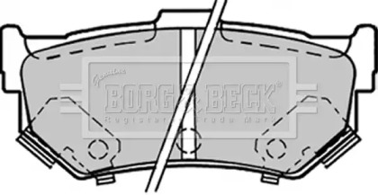 Комплект тормозных колодок BORG & BECK BBP1298