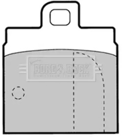 Комплект тормозных колодок BORG & BECK BBP1308