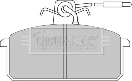 Комплект тормозных колодок BORG & BECK BBP1317