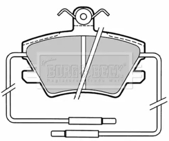 Комплект тормозных колодок BORG & BECK BBP1319