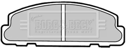 Комплект тормозных колодок BORG & BECK BBP1321