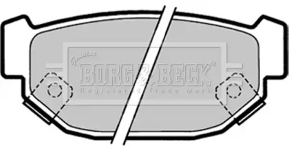 Комплект тормозных колодок BORG & BECK BBP1322