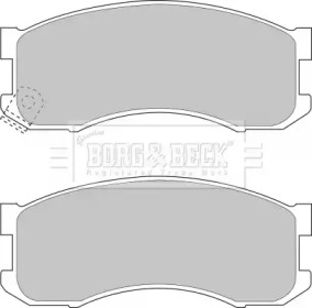 Комплект тормозных колодок BORG & BECK BBP1336