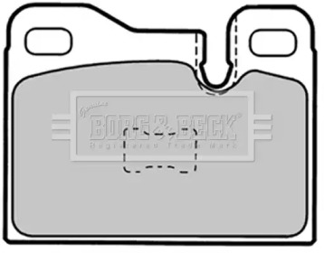 Комплект тормозных колодок BORG & BECK BBP1337