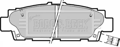 Комплект тормозных колодок BORG & BECK BBP1350