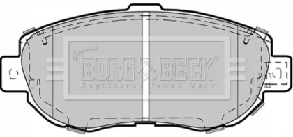 Комплект тормозных колодок BORG & BECK BBP1353