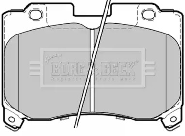 Комплект тормозных колодок BORG & BECK BBP1354