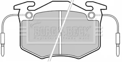 Комплект тормозных колодок BORG & BECK BBP1370