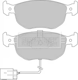 Комплект тормозных колодок BORG & BECK BBP1394