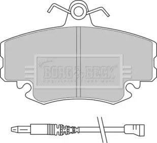 Комплект тормозных колодок BORG & BECK BBP1397