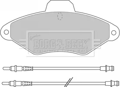 Комплект тормозных колодок BORG & BECK BBP1400