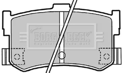 Комплект тормозных колодок BORG & BECK BBP1413