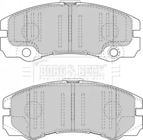 Комплект тормозных колодок BORG & BECK BBP1419