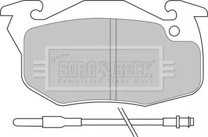 Комплект тормозных колодок BORG & BECK BBP1425