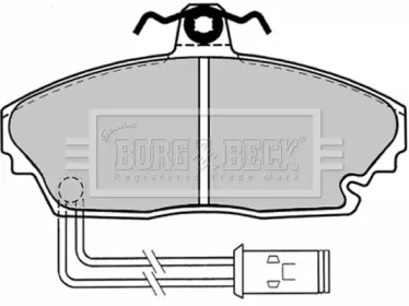 Комплект тормозных колодок BORG & BECK BBP1432