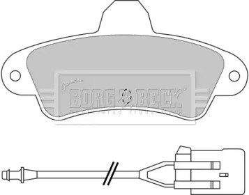 Комплект тормозных колодок BORG & BECK BBP1437