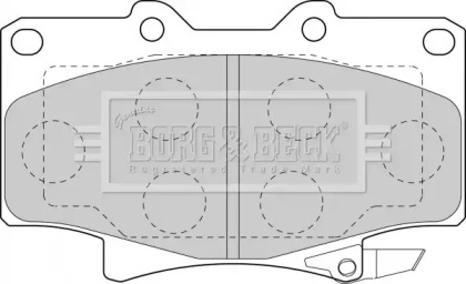 Комплект тормозных колодок BORG & BECK BBP1442