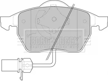 Комплект тормозных колодок BORG & BECK BBP1447