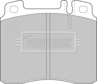 Комплект тормозных колодок BORG & BECK BBP1464