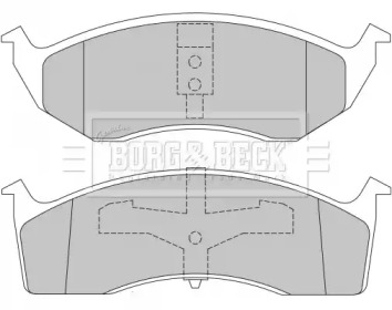 Комплект тормозных колодок BORG & BECK BBP1465