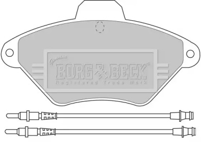 Комплект тормозных колодок BORG & BECK BBP1468