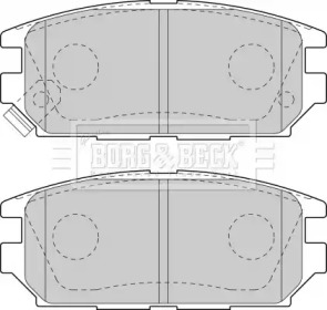 Комплект тормозных колодок BORG & BECK BBP1489