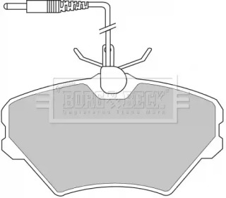 Комплект тормозных колодок BORG & BECK BBP1490