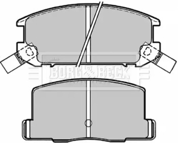 Комплект тормозных колодок BORG & BECK BBP1504