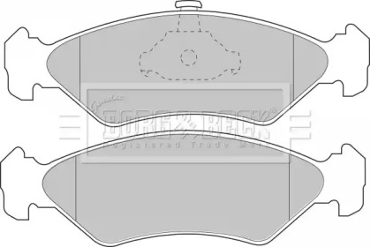 Комплект тормозных колодок BORG & BECK BBP1510