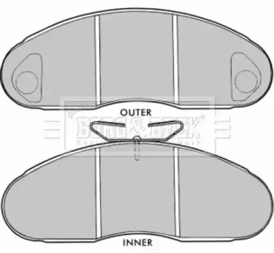 Комплект тормозных колодок BORG & BECK BBP1513